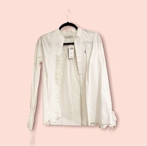 Abercrombie & fitch White button up blouse size small.